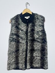 Colete de Pelúcia e Malha Feminino ALIA