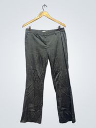 LOANA Pantalon Grisé Évasé