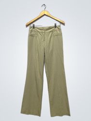 Calças de perna larga beige da Paramount tamanho 2