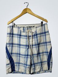 Calções de banho xadrez American Eagle