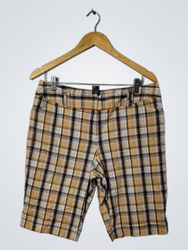 Pantalon Capri à carreaux AB STUDIO pour femme tai..