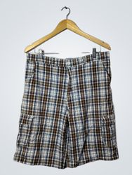 Shorts cargo à carreaux Silver Crest