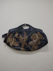 Black and brown leather patchwork handbag