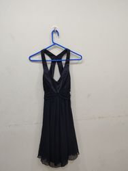 Vestido Preto B. SMART com Alças de Colarinho
