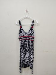 Vestido Floral Preto e Branco A. BYER para Mulhere..