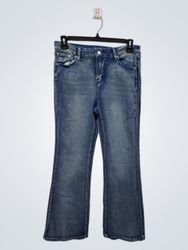 Jeans da donna CARBON con decorazione di teschio e..