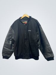 Jaqueta Varsity Preta Canada Sportswear