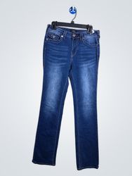 True Religion Billie Mid Rise Straight Jeans