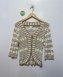 LauraPetites Women's Crochet Cardigan