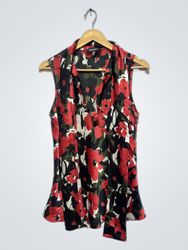 Nine West Floral Sleeveless Blouse