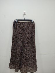 Maxi Skirt with Abstract Print