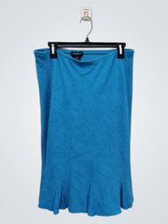 West End Petite Blue Skirt