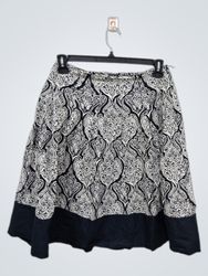 Apt. 9 Black and White Patterned Skirt