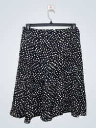 Black Skirt with Polka Dots