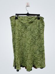Green Floral Print Pants