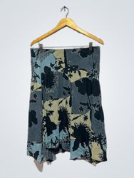 Apostrophe Floral Print Midi Skirt