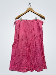 Jane Ashley Tiered Midi Skirt