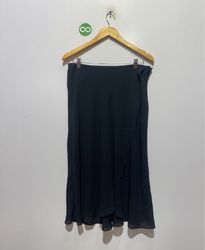 NEW YORK & COMPANY Black Wrap Skirt