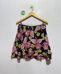 BRIGGS floral print mini skirt