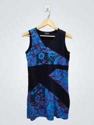 Philosophie Sleeveless Dress with Blue and Purple ..