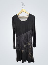 Silberfaden Berlin Women's Grey Floral Patchwork L..