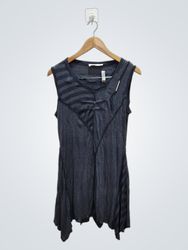 ESPRIT Women's Sleeveless Dark Grey Asymmetrical H..