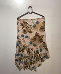 Jupe à volants florale