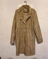 Tan Fur-Lined Coat