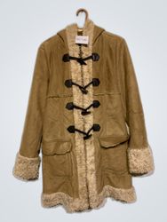 Tan Fur-Lined Coat