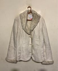 Orsay White Faux Fur Jacket