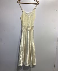 Cinema Etoile Lace and Satin Nightgown