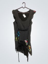 WE ARE REPLAY Black Sleeveless Embellished Dress