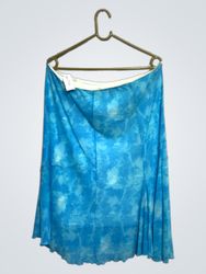 Blue Tie-Dye Skirt