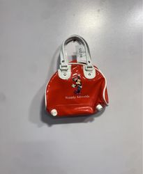 Red Handbag with Minnie Mouse Graphic