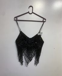 Black Beaded Camisole