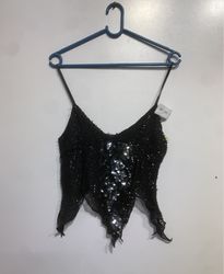 Black Sequin Camisole