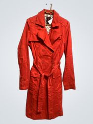 TOM TAILOR Denim Red Trench Coat