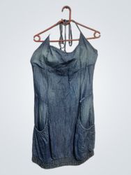 KAYLINE Denim Halter Dress