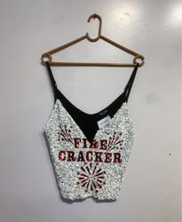 Third Wish Fire Cracker Sequin Cami Top