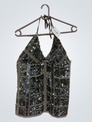 Sequin Halter Top