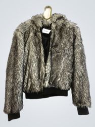 Faux Fur Hooded Jacket