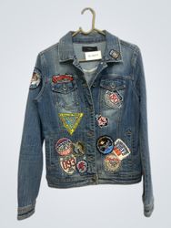TOXIK Denim Jacket with Patches
