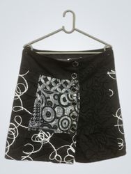 Black Patchwork Skirt