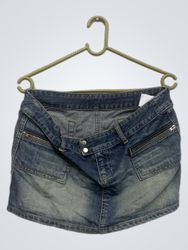 Gonna mini in denim