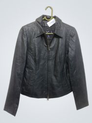 GOREI PELE Black Leather Jacket