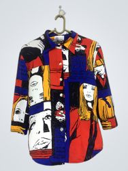 Collared Shirt with Graphic Print