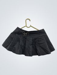 Black Pinstripe Skirt