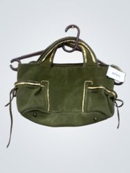 Green Suede Handbag