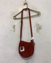 Promod Rote Wildleder Umhängetasche