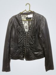ONSTAGE DENMARK Black Studded Leather Jacket